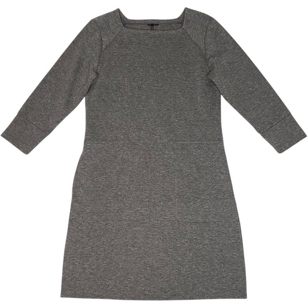 Nau Knit Dress Womens Small Gray Small Sustainable Organic Cotton Office‎ Casual